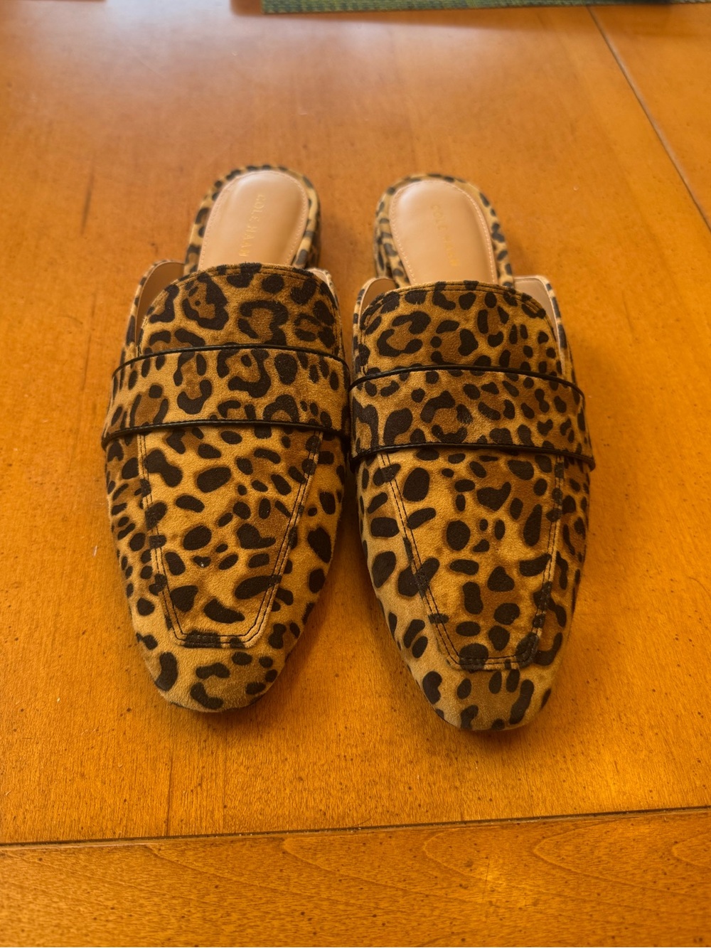 Cole Haan Pasha Mule, Leopard print, size 10.  Worn once for an event.  New $90